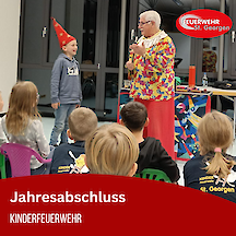 Artikelvorschaubild Jahresabschluss der Kinderfeuerwehr
