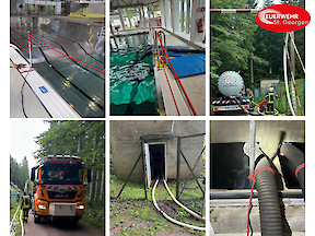 Artikelvorschaubild Wassertransport aus dem Hallenbad in Hochbehälter