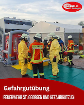Artikelvorschaubild Großangelegte Gefahrgutübung bei der Firma Rettenberger Metallveredelung